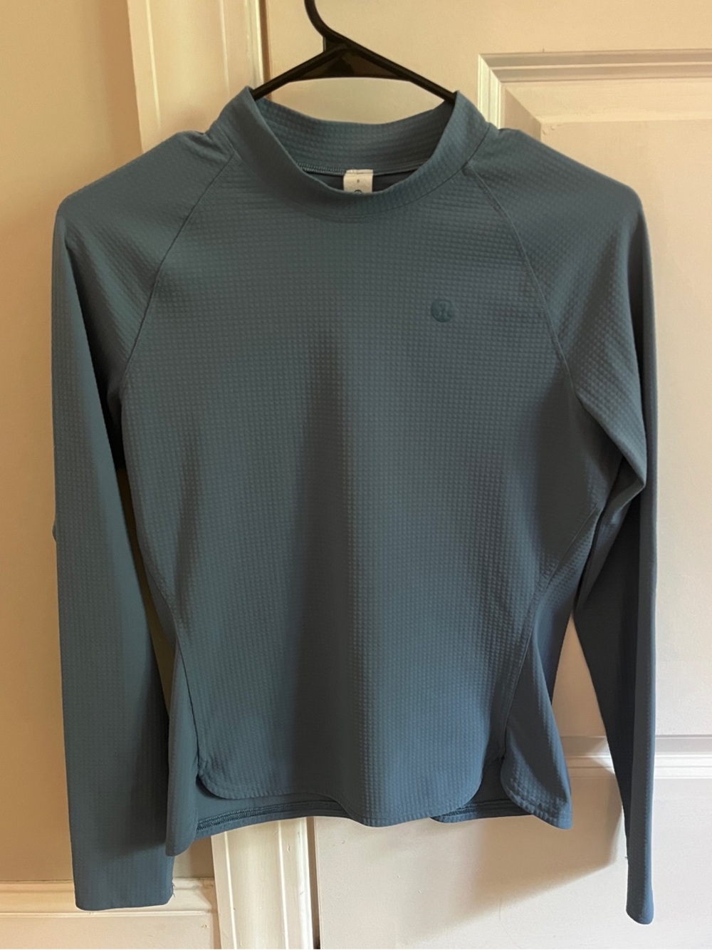 lululemon athletica Long-Sleeve Waffle Crew in Dusty Teal